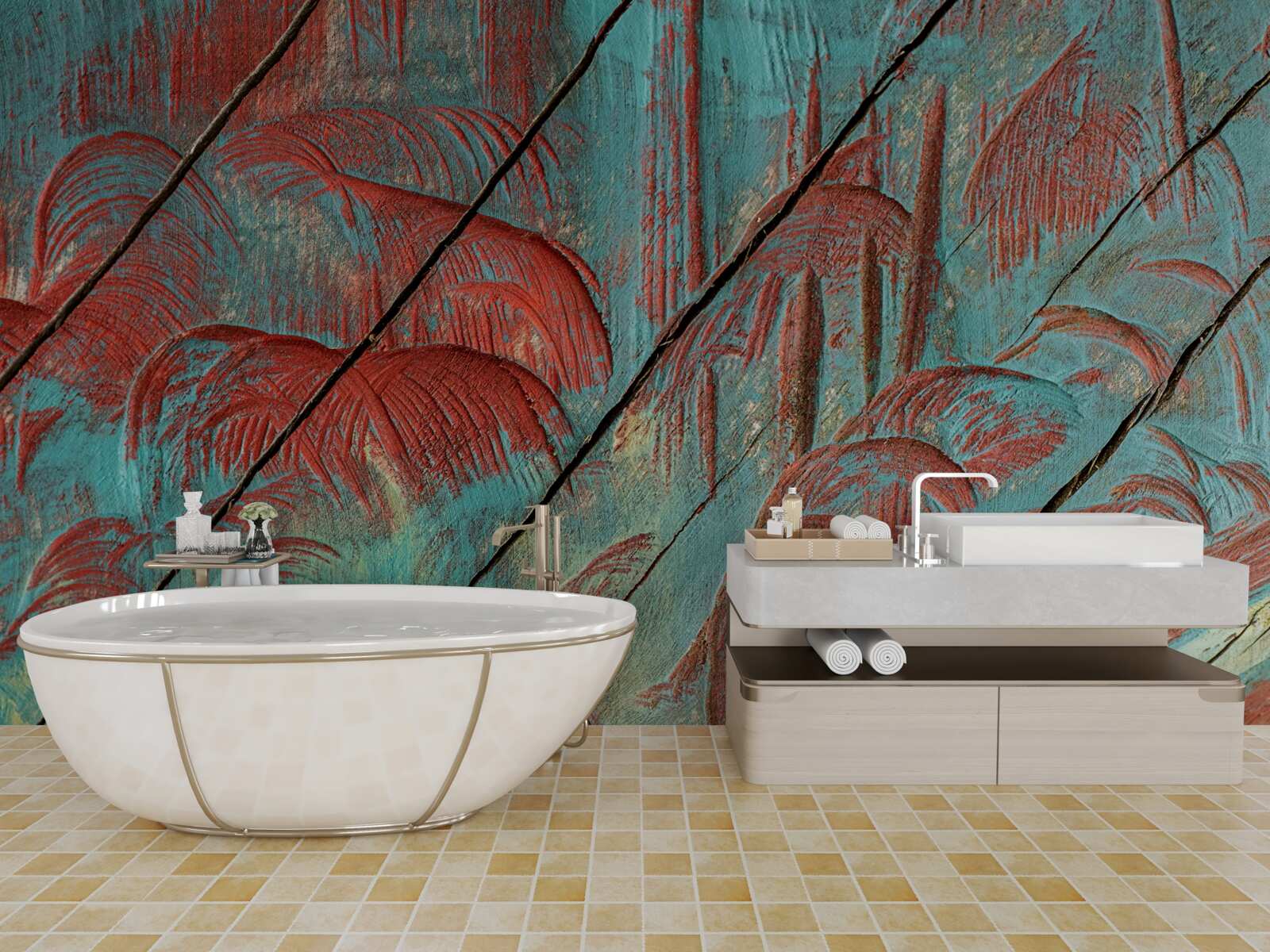 Papier peint fond abstrait en vinyle