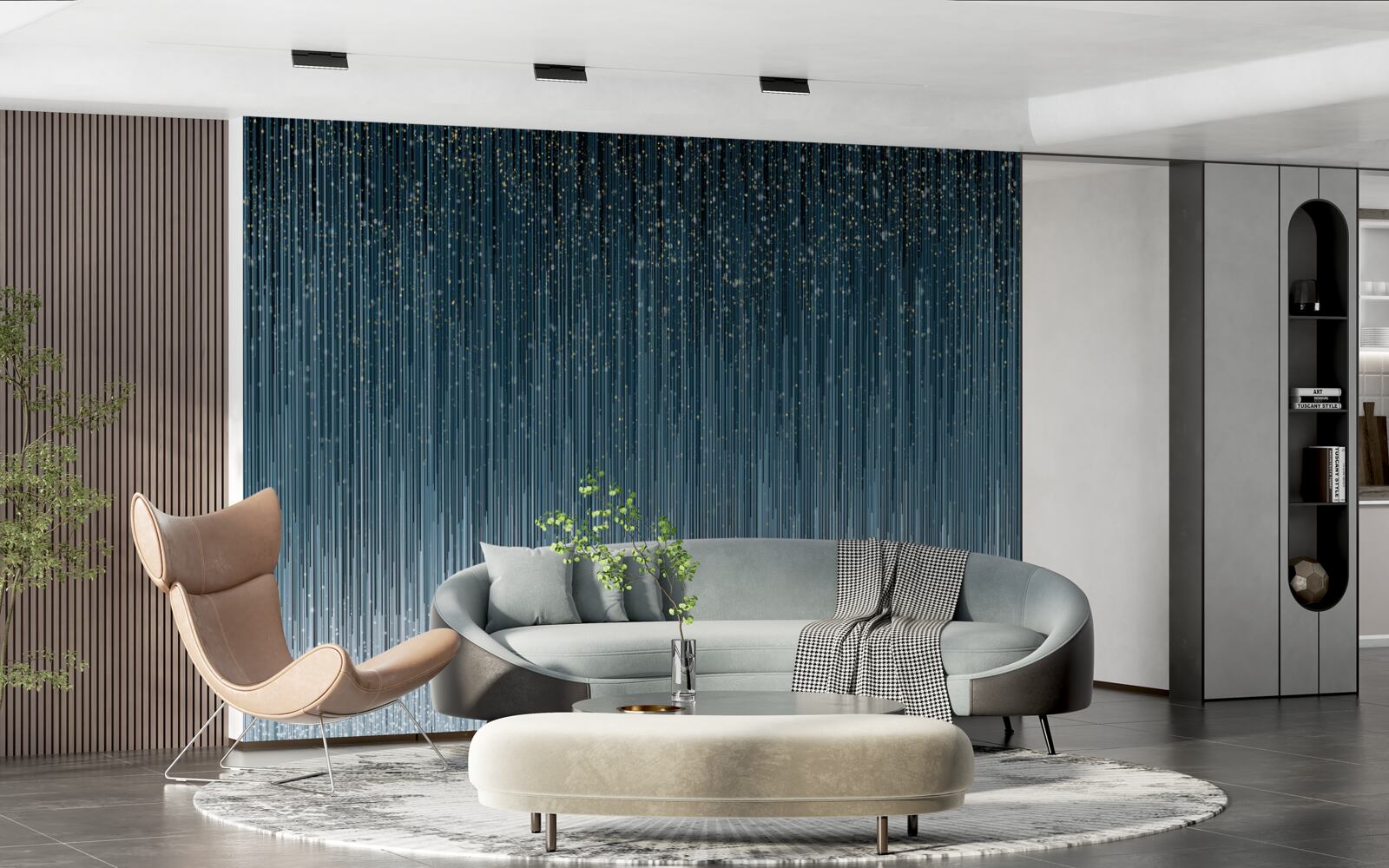 Papier peint fortes pluies pendant la nuit