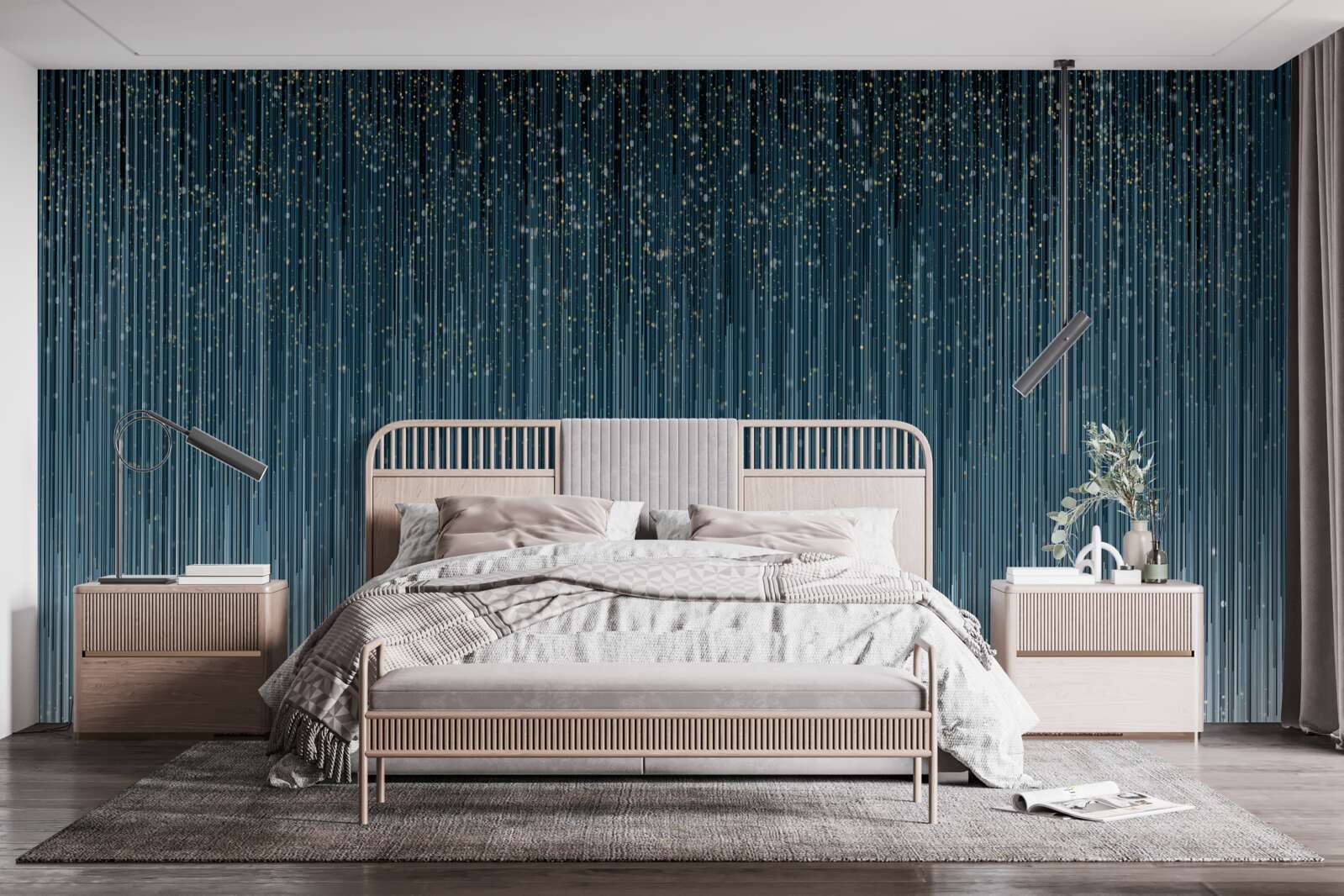 Papier peint fortes pluies pendant la nuit