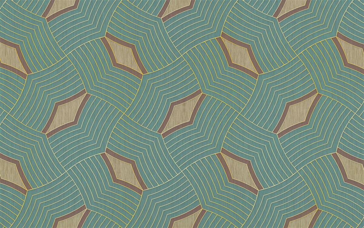 Papier peint contours calmes sur fond d'azur