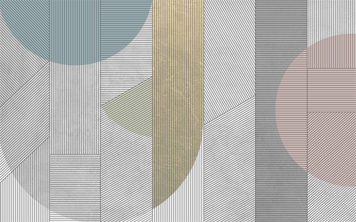 Papier peint séquence mixte de lignes verticales et horizontales