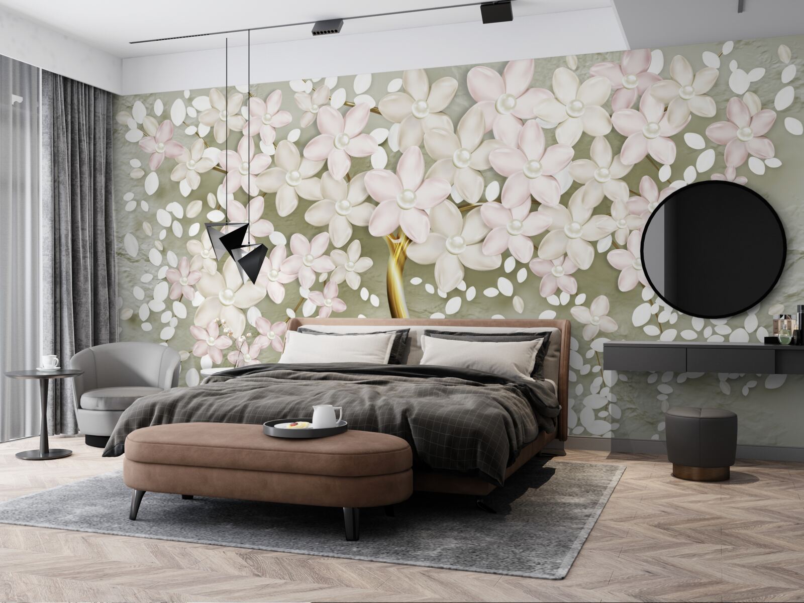 Papier peint lilas brillant en pleine floraison