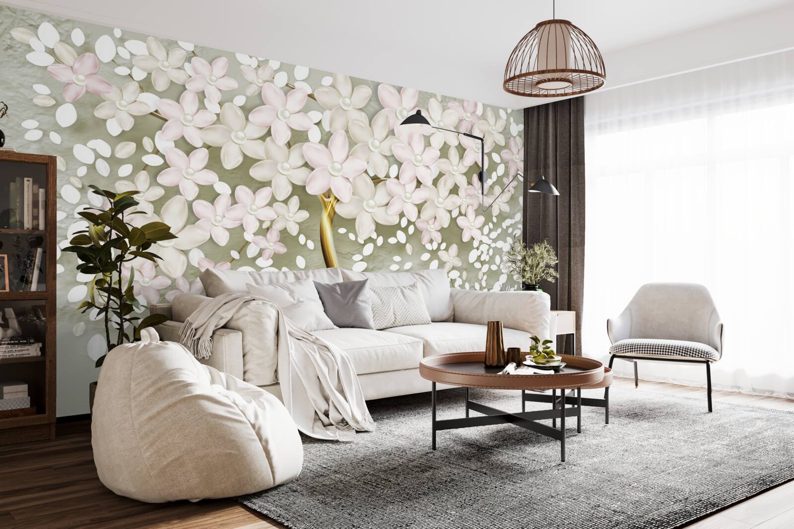 Papier peint lilas brillant en pleine floraison