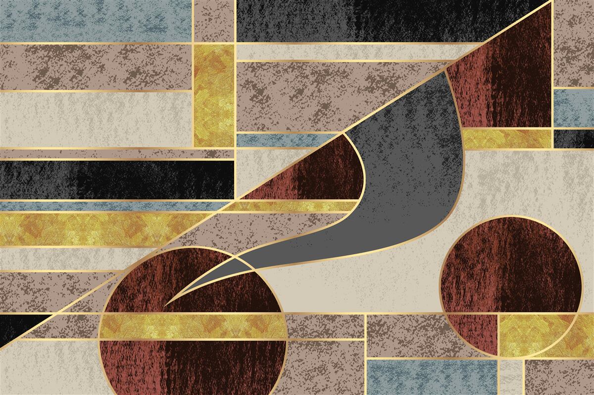 Papier peint collage d'éléments multicolores