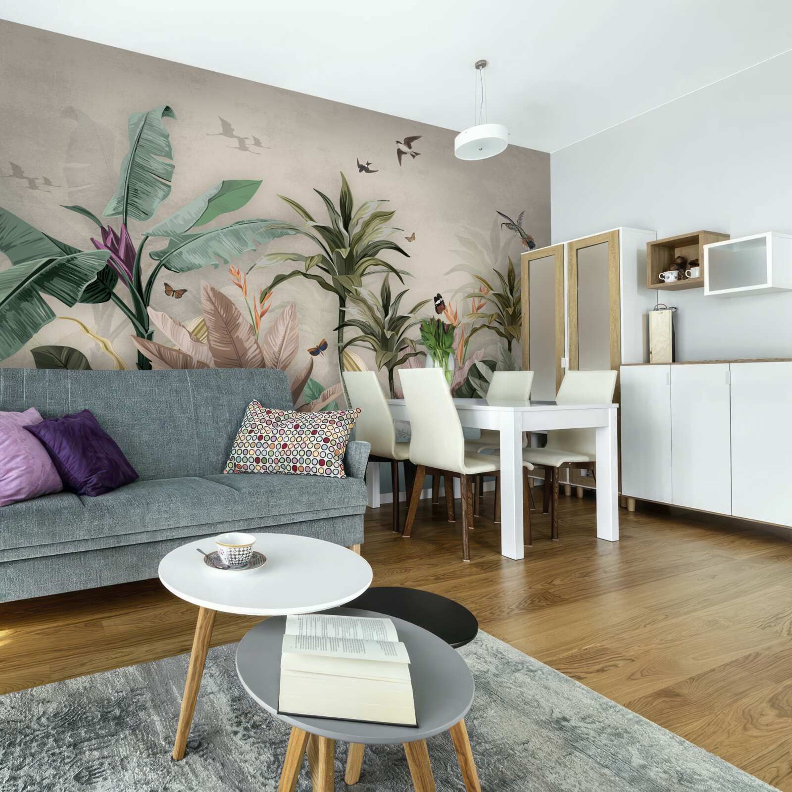 Papier peint les tropiques sont un lieu de plaisir pour les oiseaux