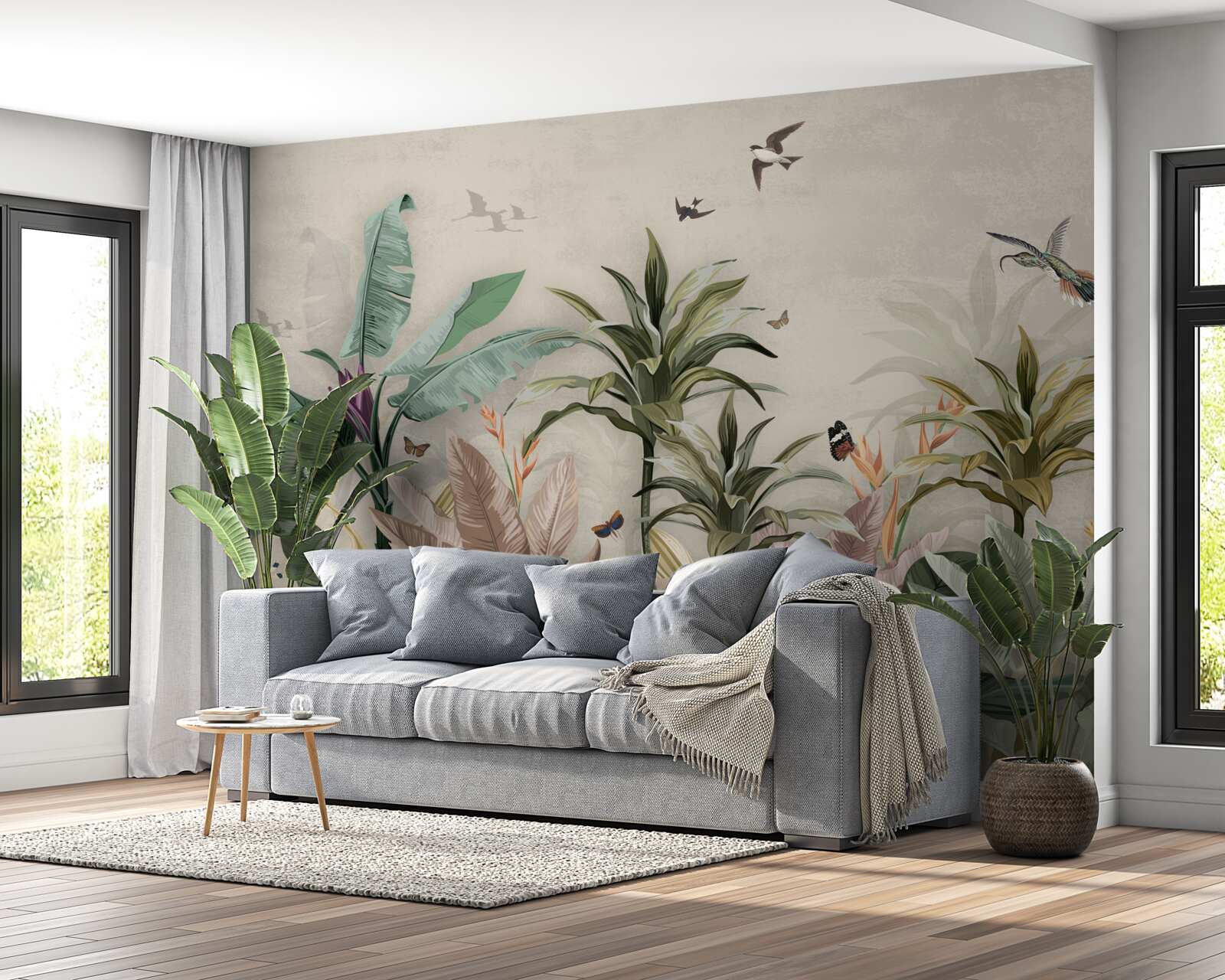 Papier peint les tropiques sont un lieu de plaisir pour les oiseaux