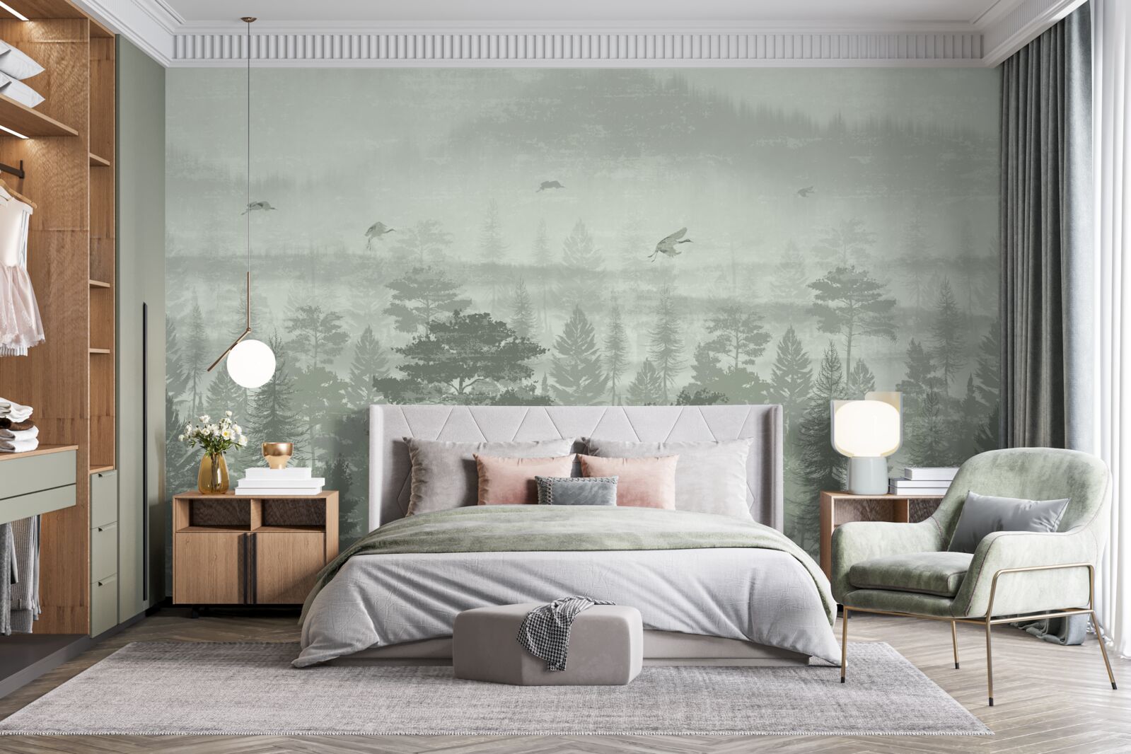 Papier peint la forêt tropicale pendant les périodes de fortes pluies