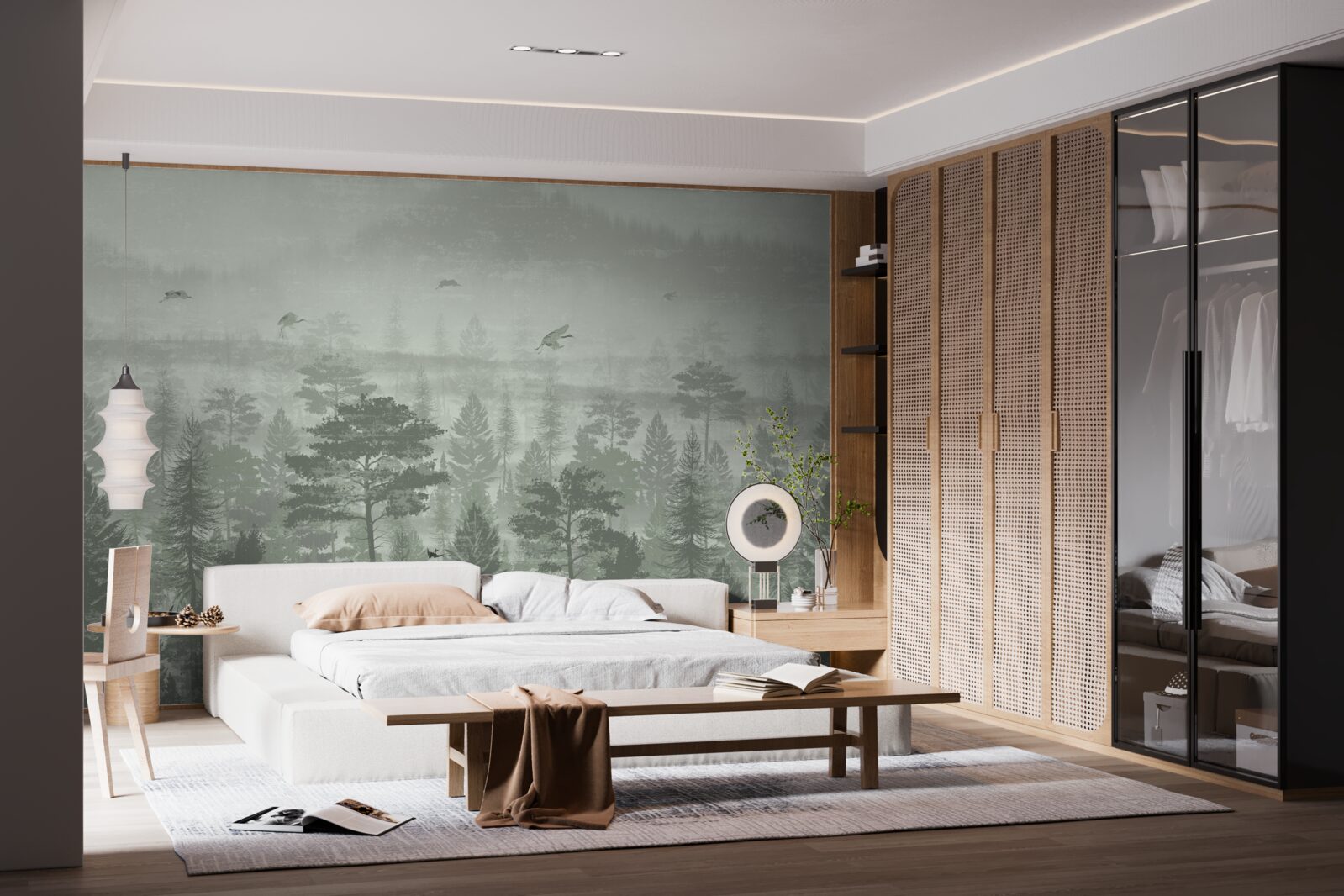 Papier peint la forêt tropicale pendant les périodes de fortes pluies