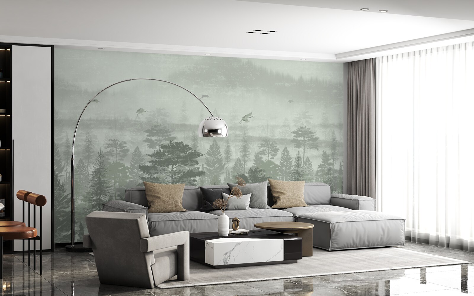 Papier peint la forêt tropicale pendant les périodes de fortes pluies