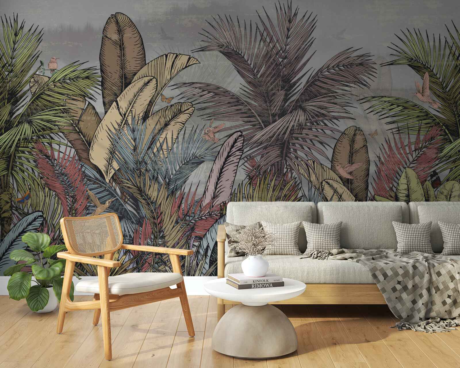 Papier peint flore exotique des tropiques