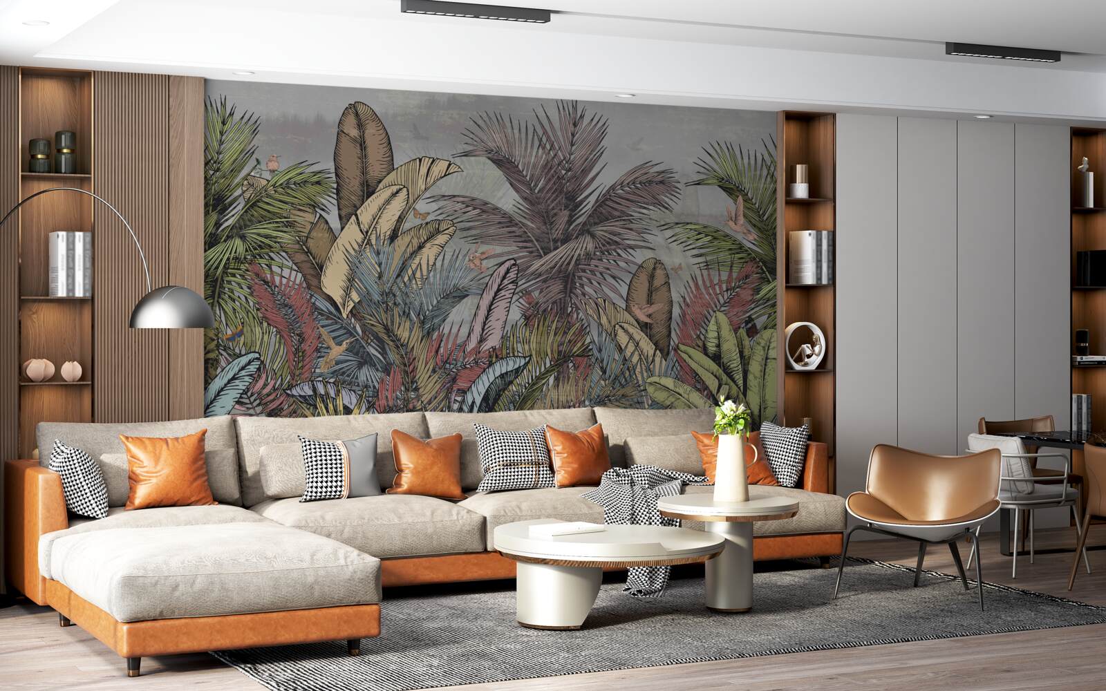 Papier peint flore exotique des tropiques