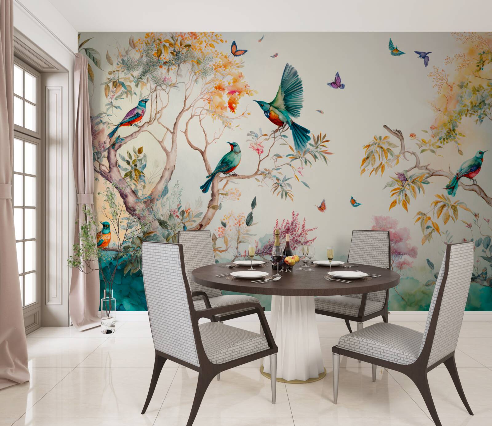 Papier peint le porte-avions paradise est situé à la cime des arbres