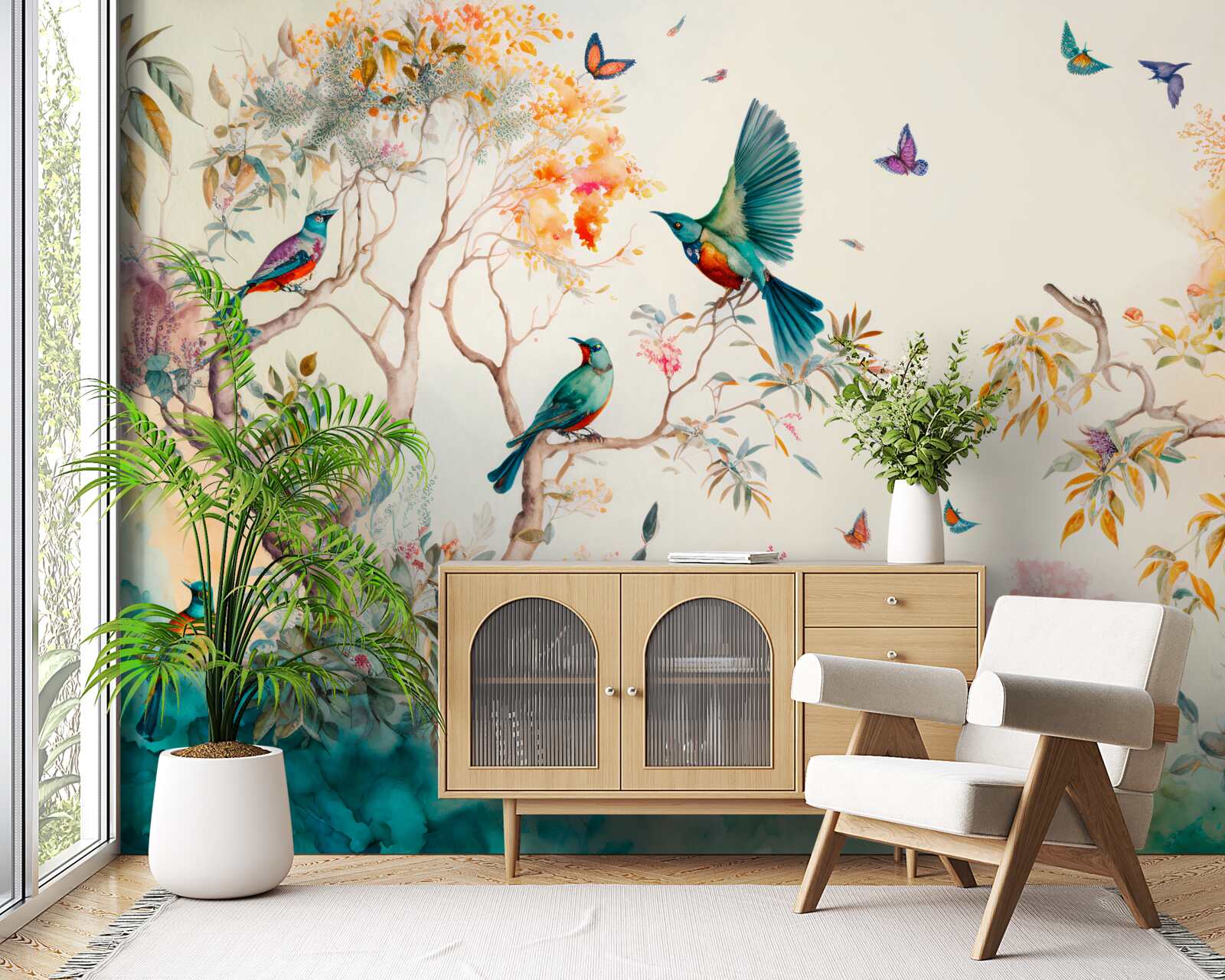 Papier peint le porte-avions paradise est situé à la cime des arbres