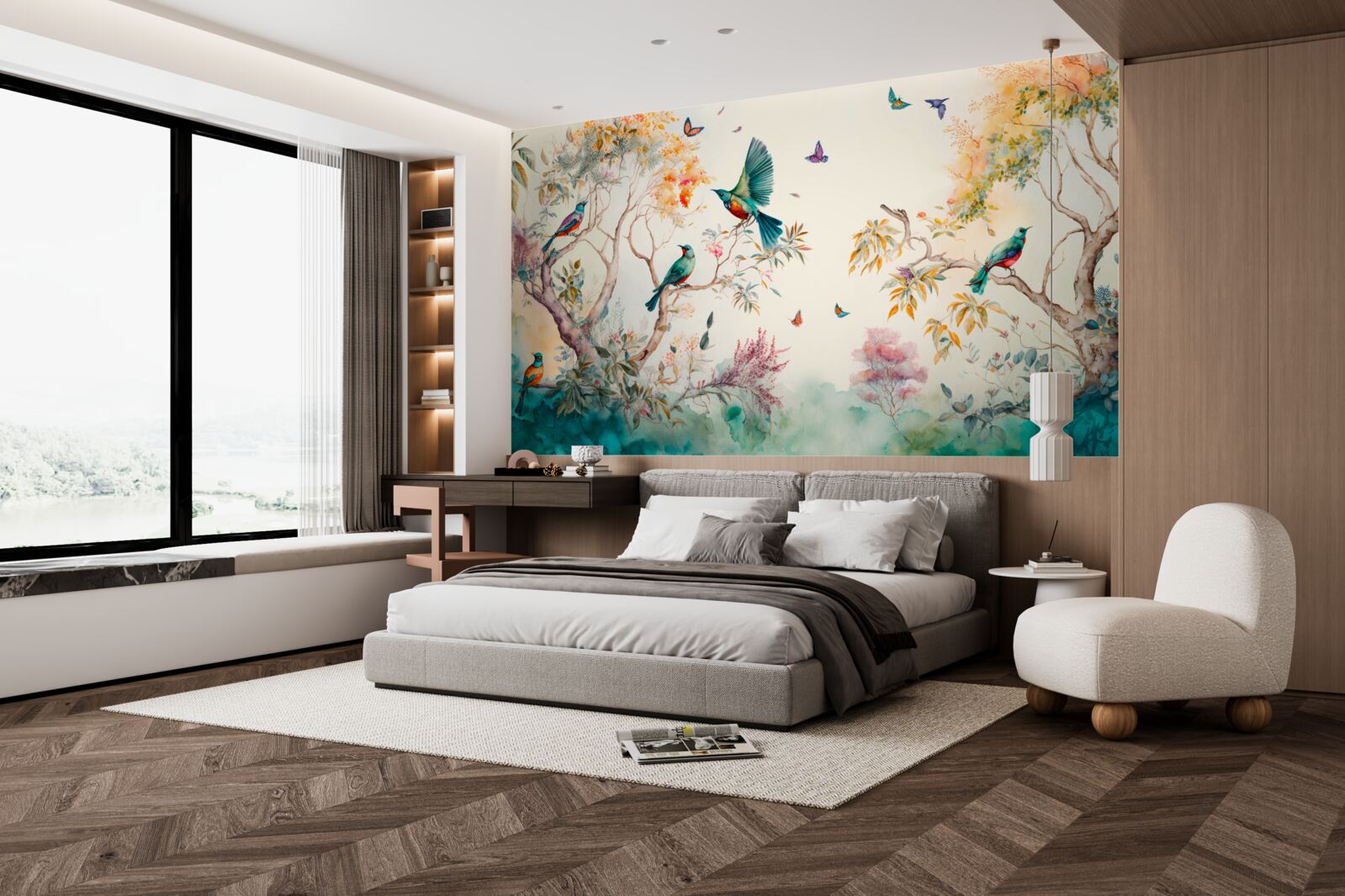 Papier peint le porte-avions paradise est situé à la cime des arbres