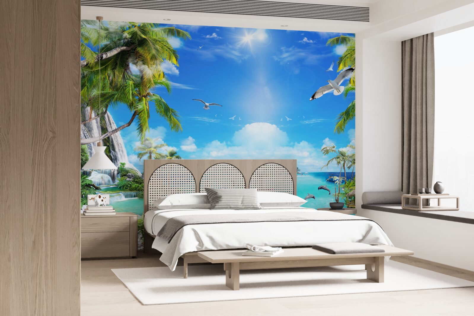 Papier peint navires sur les rivages des tropiques