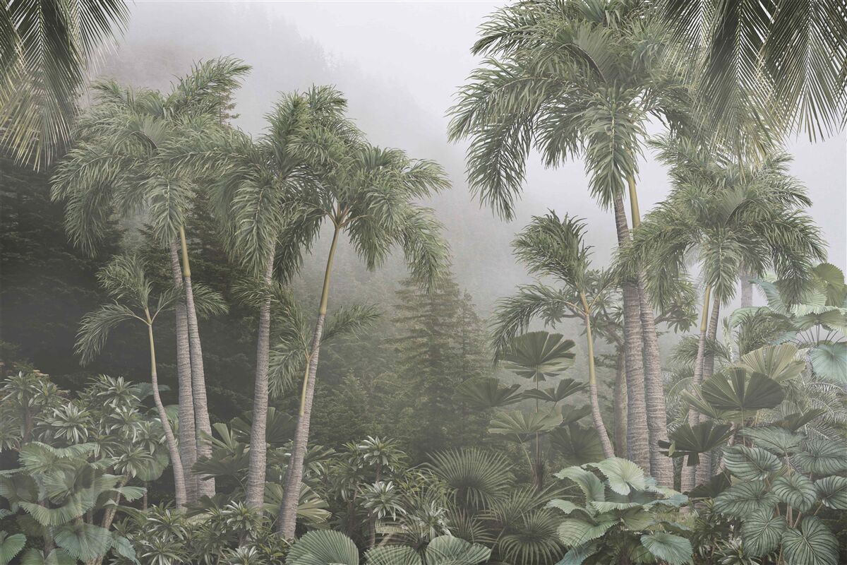 Papier peint Sous les tropiques, les préparatifs en vue de fortes pluies battent leur plein