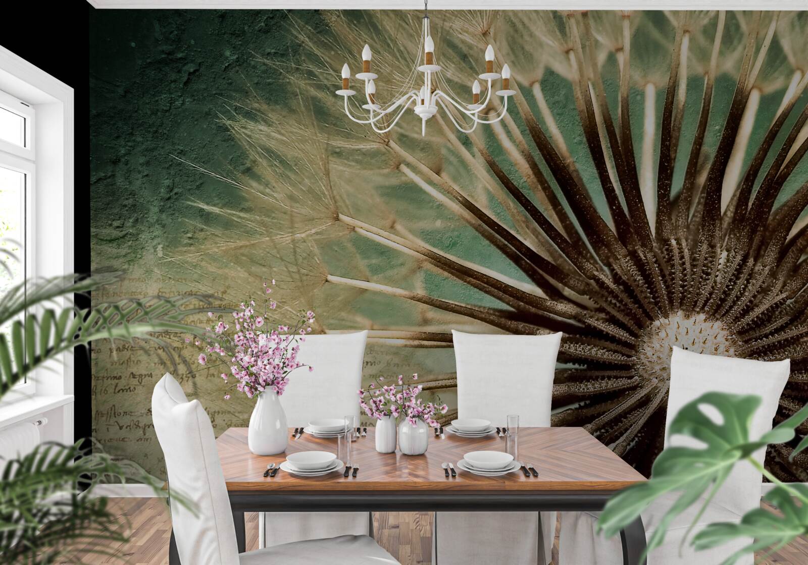 Papier peint l'âme du pissenlit est pleine de tendresse