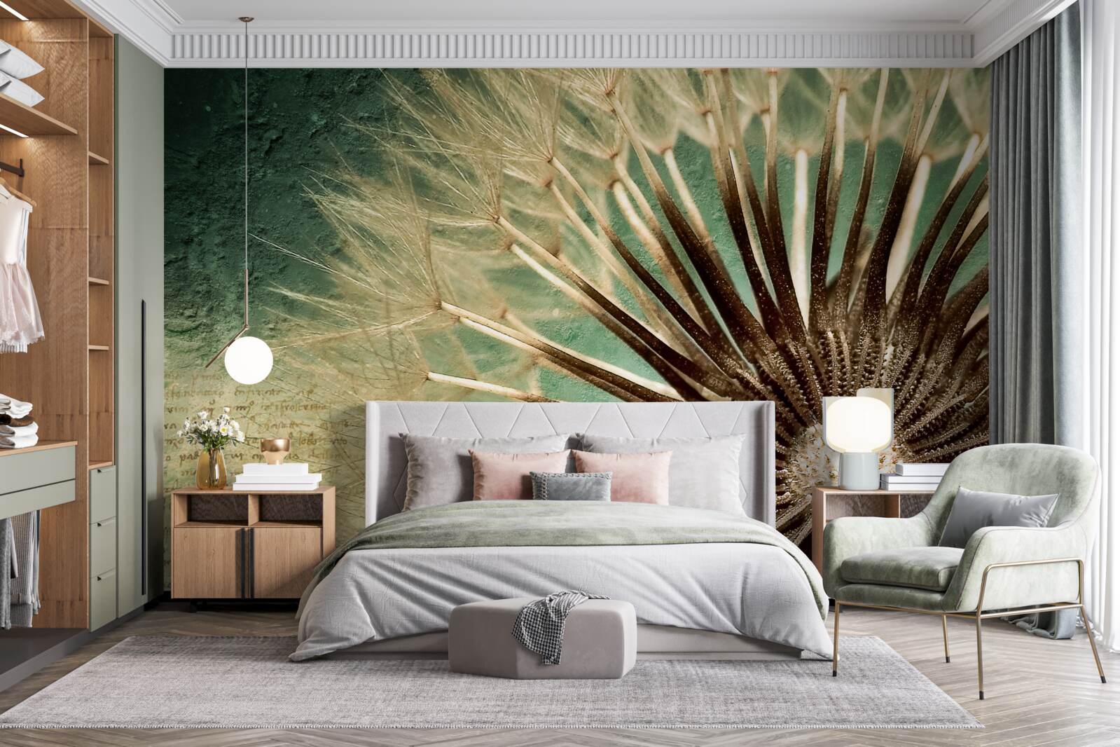 Papier peint l'âme du pissenlit est pleine de tendresse