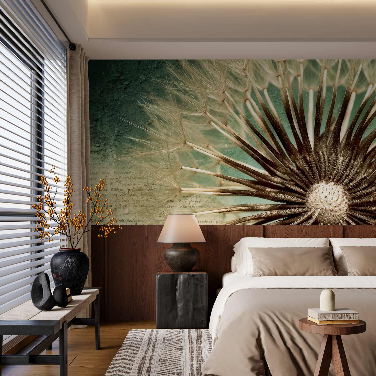 Papier peint l'âme du pissenlit est pleine de tendresse