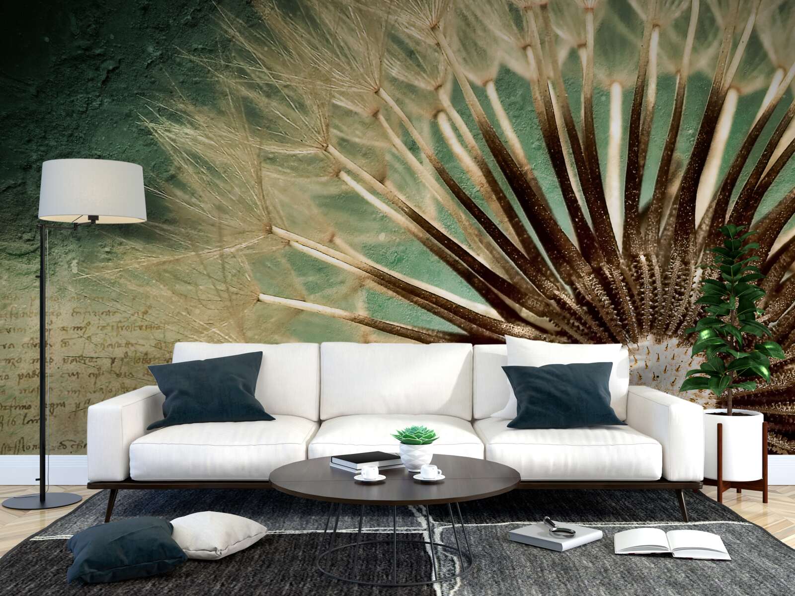 Papier peint l'âme du pissenlit est pleine de tendresse