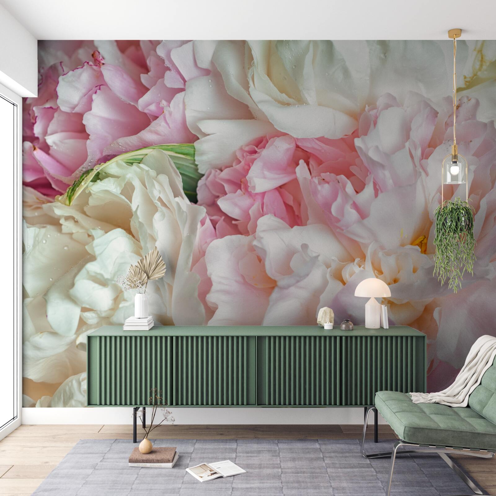 Papier peint voile de pétales délicats