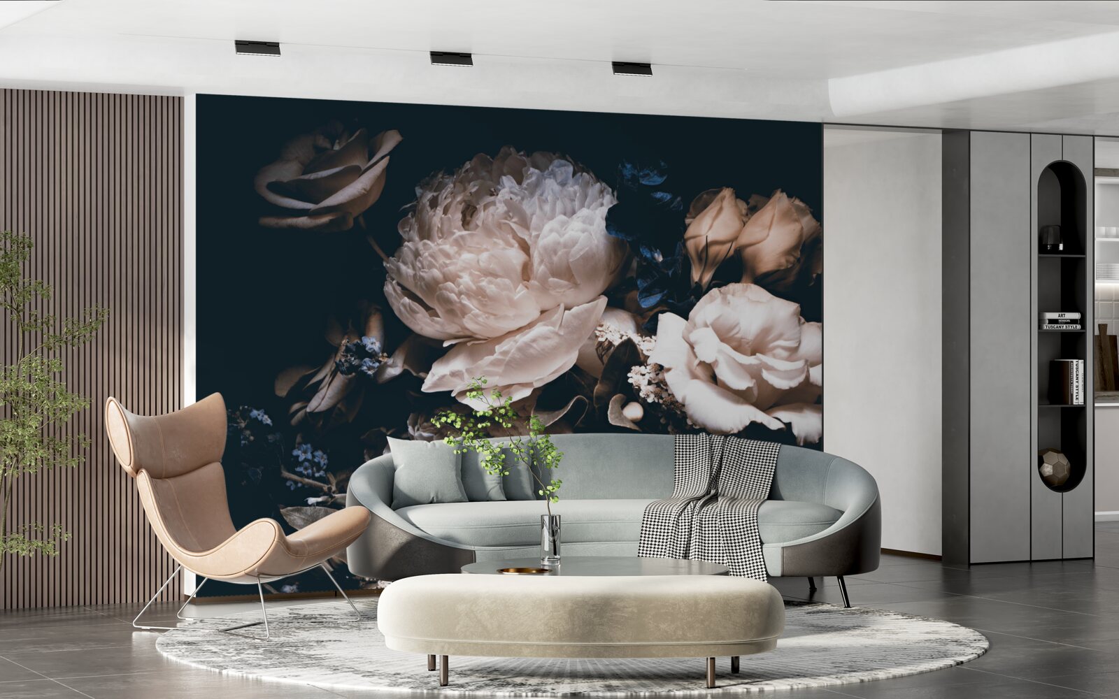 Papier peint le roman noir des fleurs