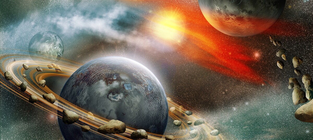 Papier peint un univers fascinant et inexploré