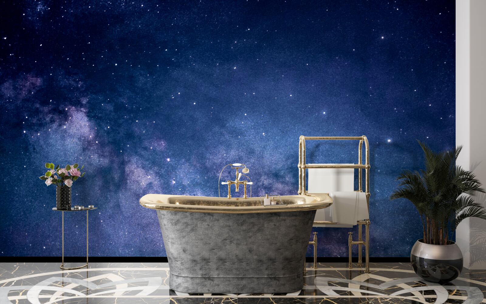 Papier peint galaxie céleste voie lactée