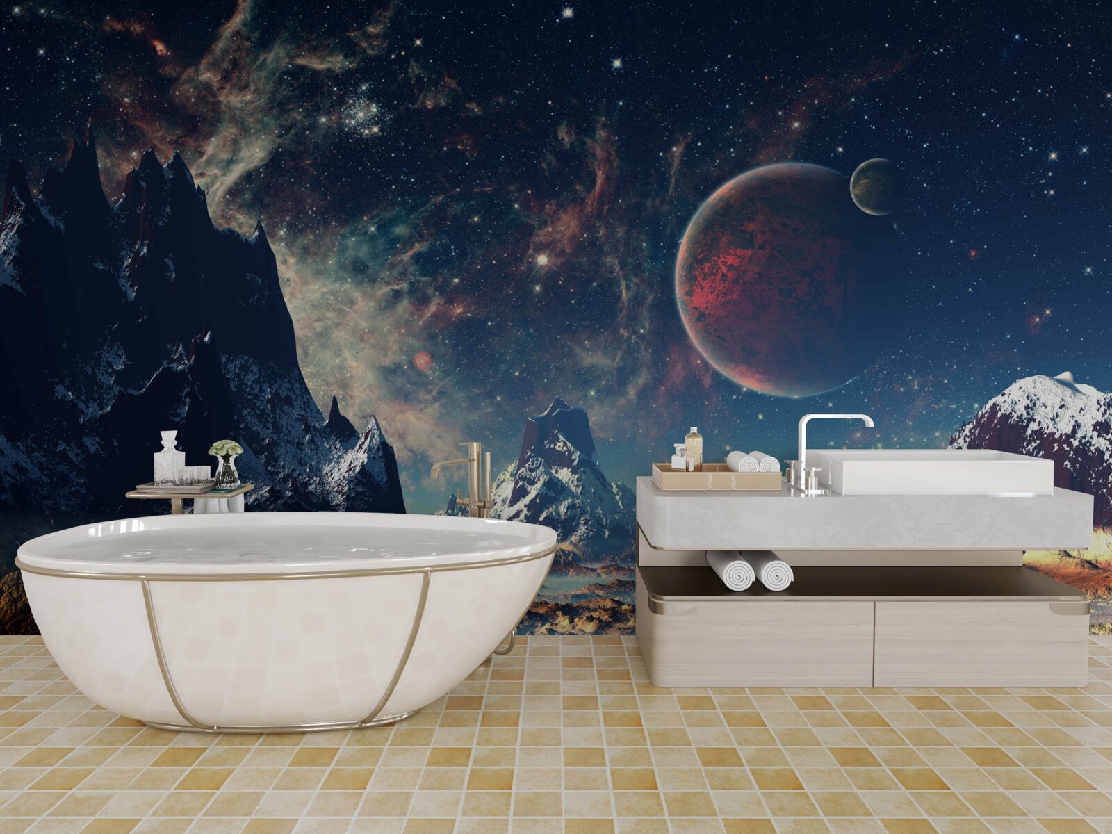 Papier peint la surface de la planète est fantastique