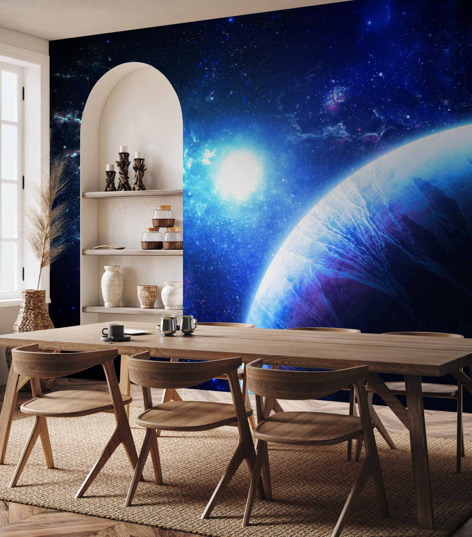 Papier peint l'émergence d'une nouvelle étoile peut être paraphrasée comme "la naissance d'une nouvelle étoile"