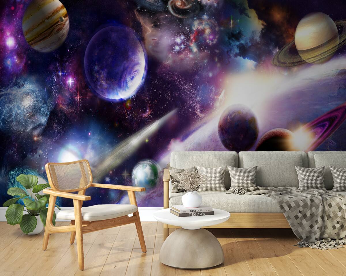 Papier peint les objets de l'univers