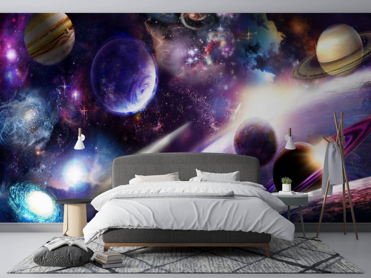 Papier peint les objets de l'univers