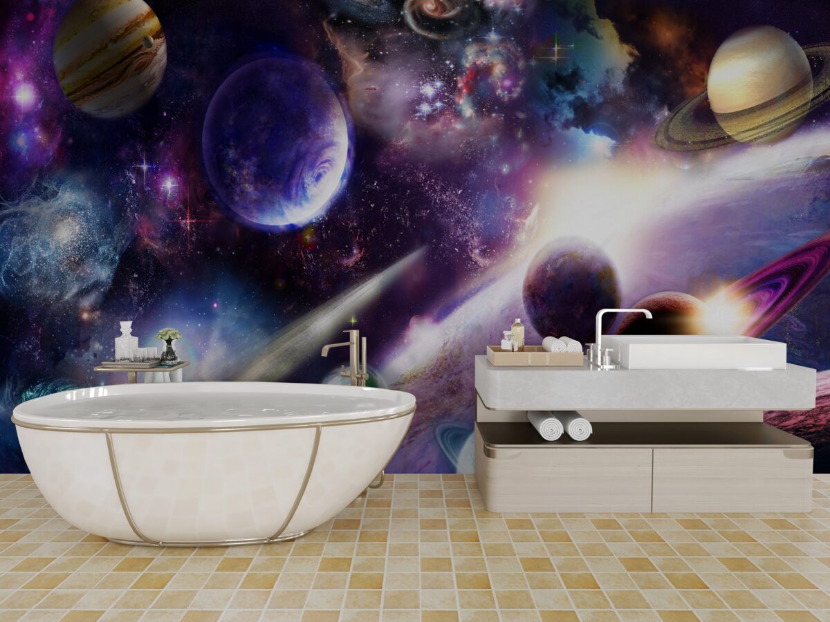 Papier peint les objets de l'univers