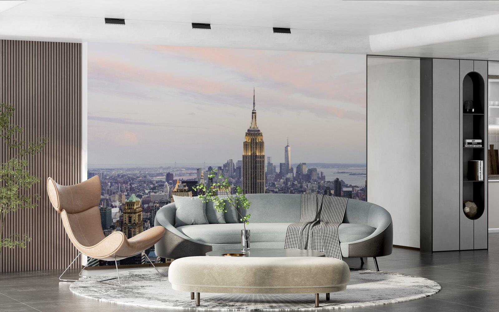 Papier peint illumination de l'empire state building