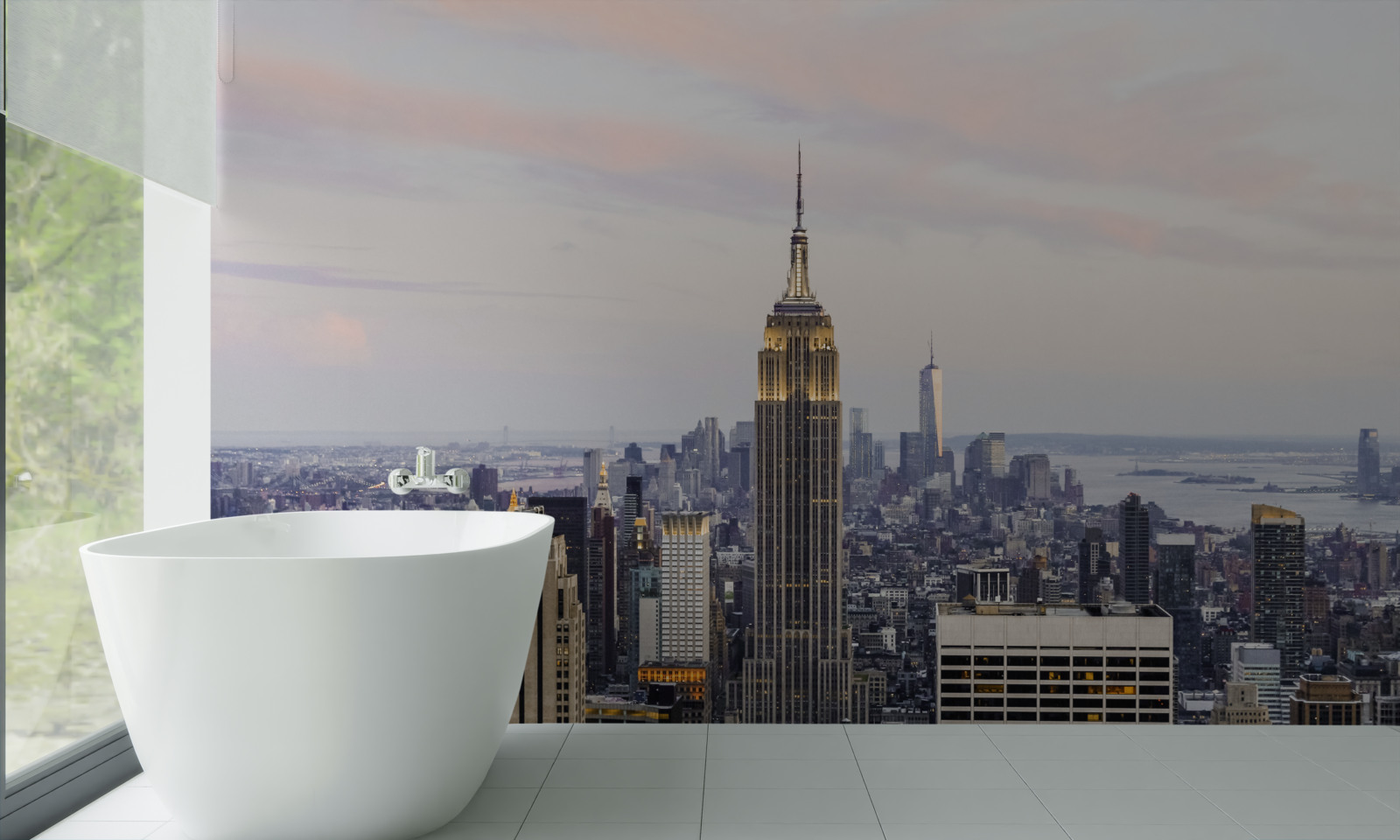 Papier peint illumination de l'empire state building