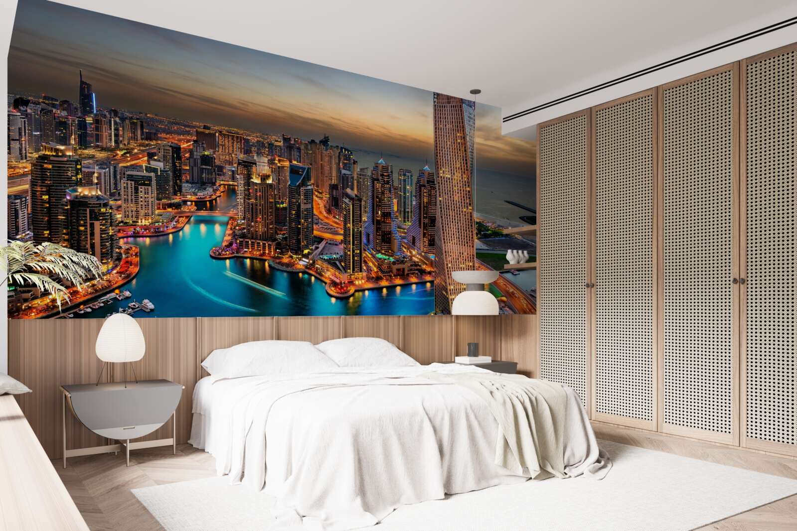 Papier peint horizon de la ville de dubai