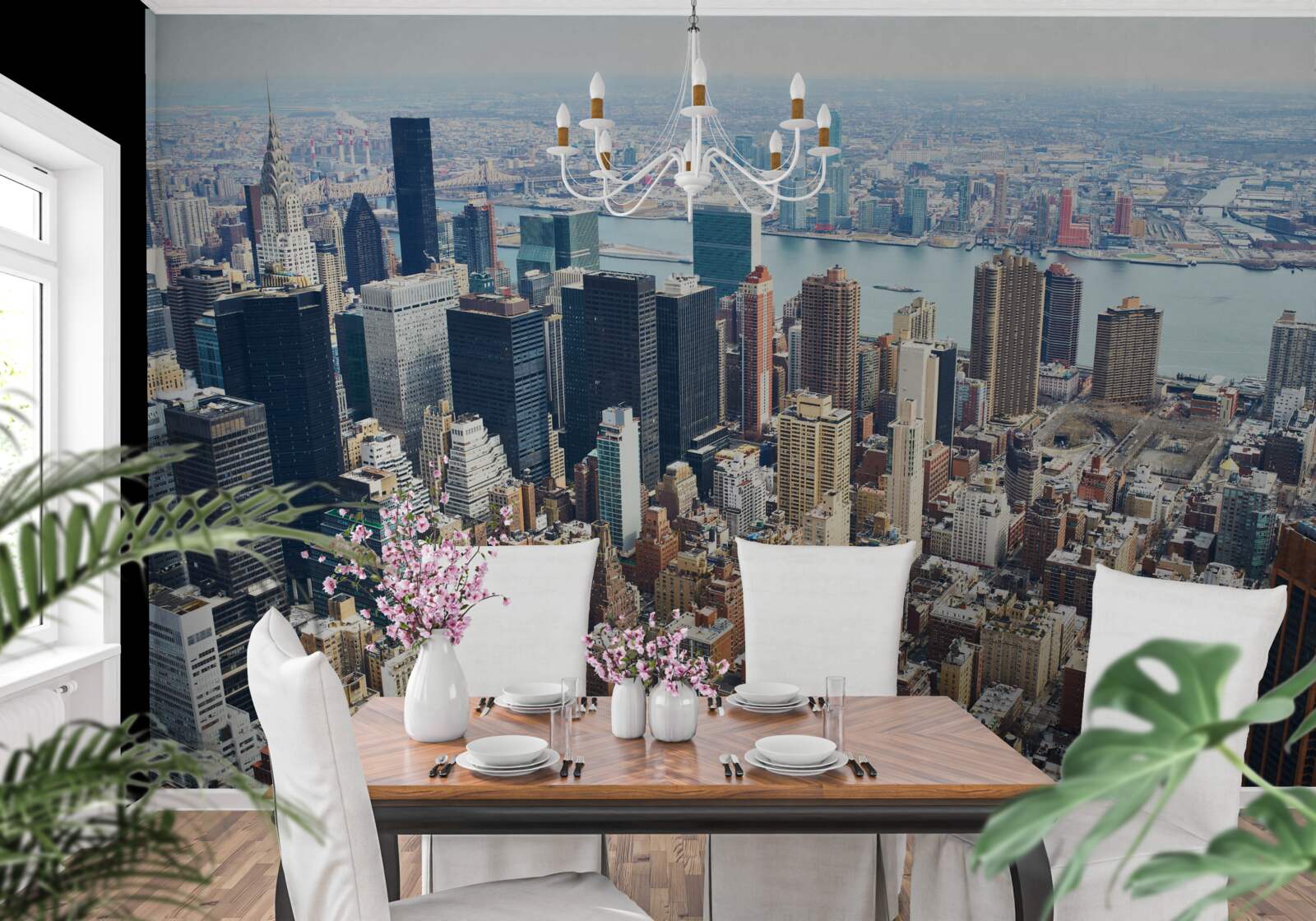 Papier peint les immeubles de new york et leurs toits