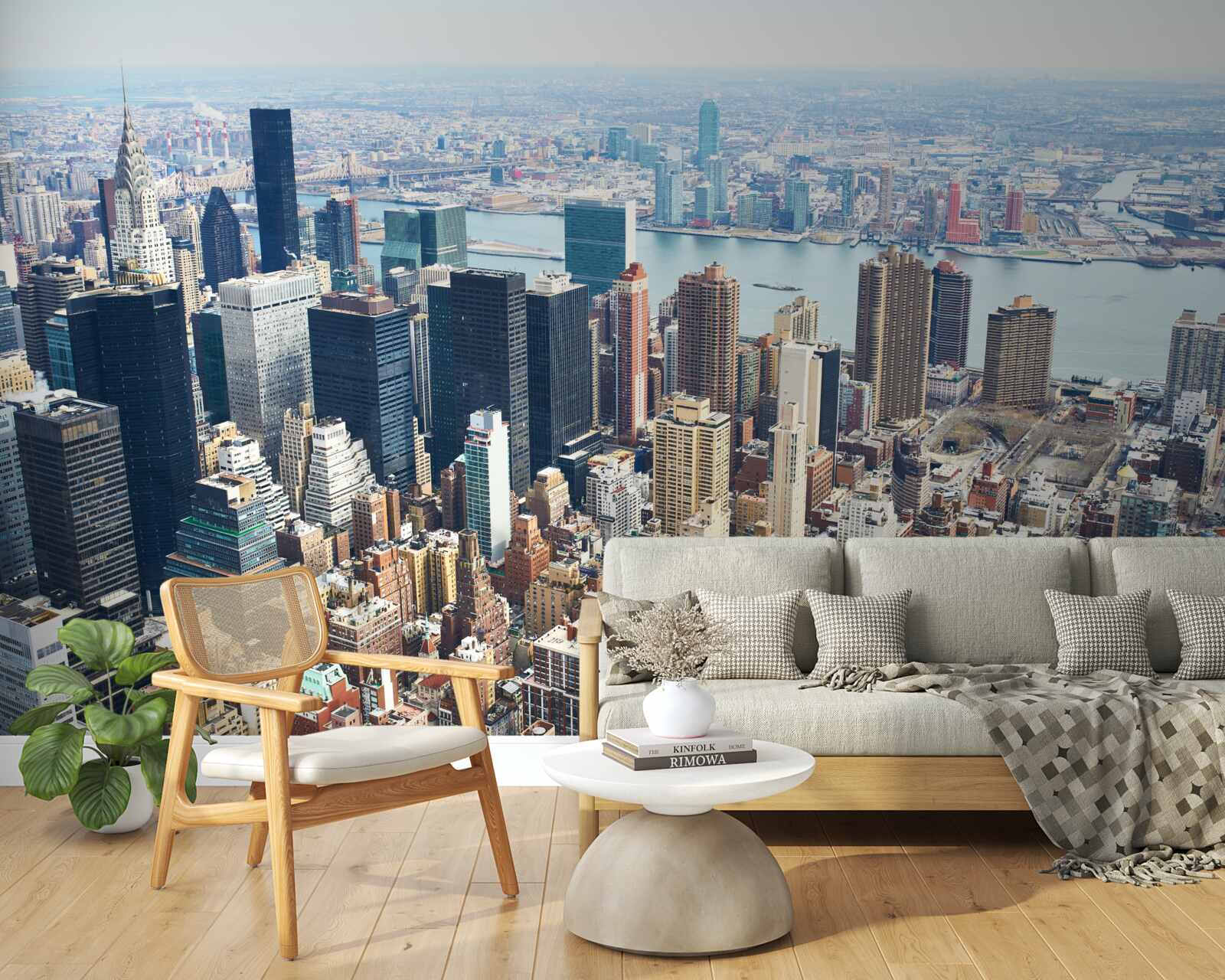 Papier peint les immeubles de new york et leurs toits