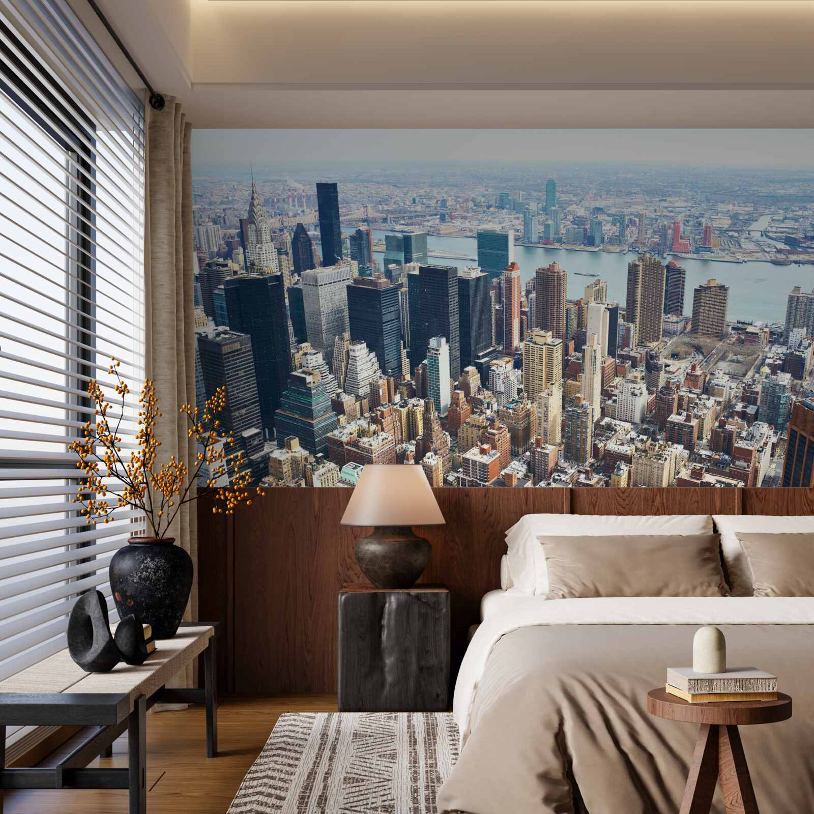 Papier peint les immeubles de new york et leurs toits