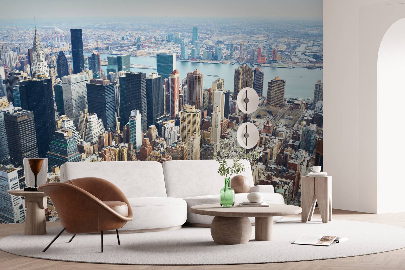 Papier peint les immeubles de new york et leurs toits