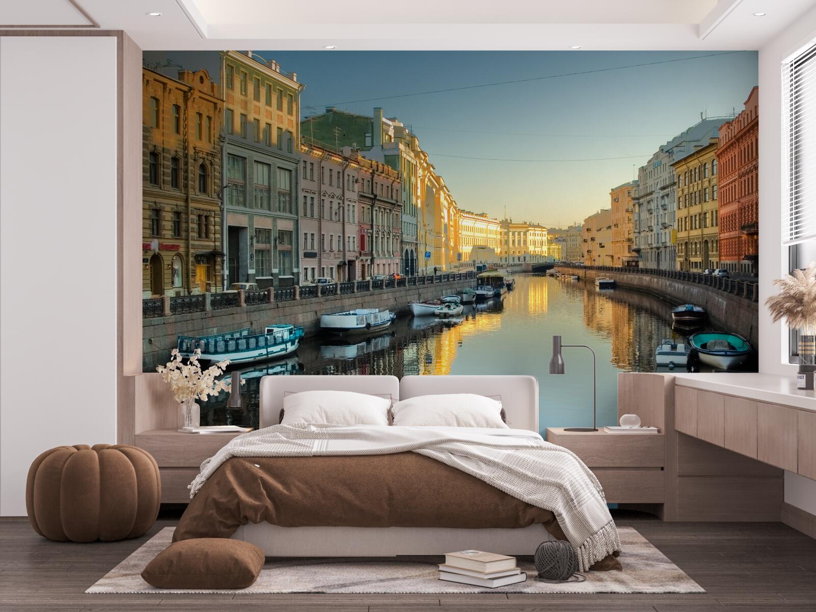 Papier peint le canal de sankt petersbourg est d'une grande beauté