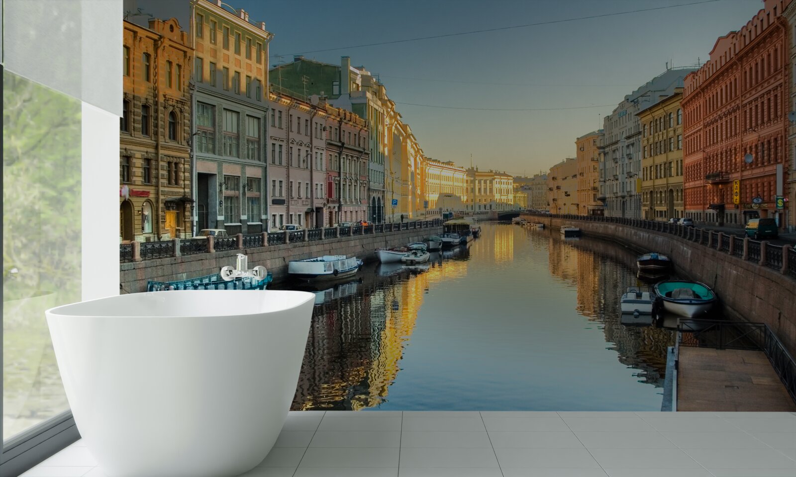 Papier peint le canal de sankt petersbourg est d'une grande beauté