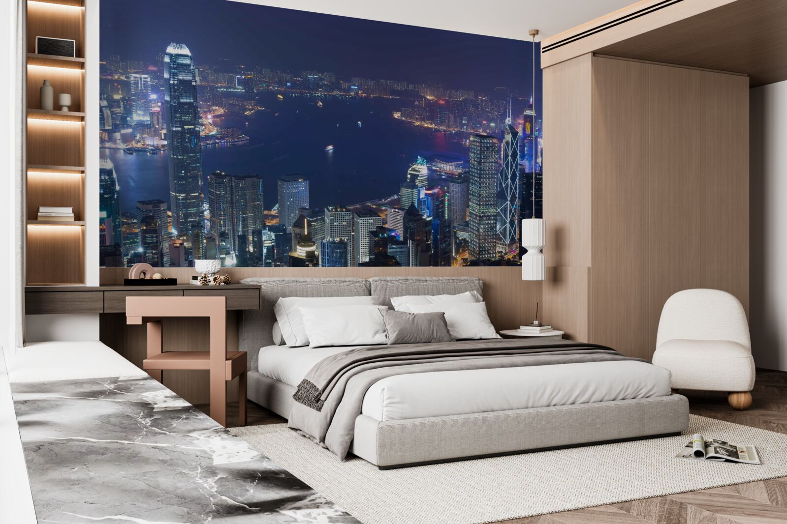 Papier peint megapolis by night