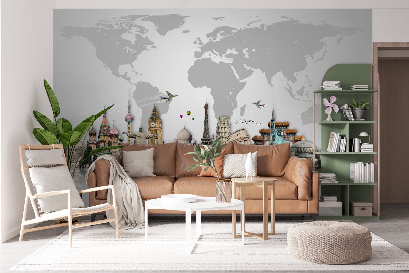 Papier peint structures architecturales populaires du monde