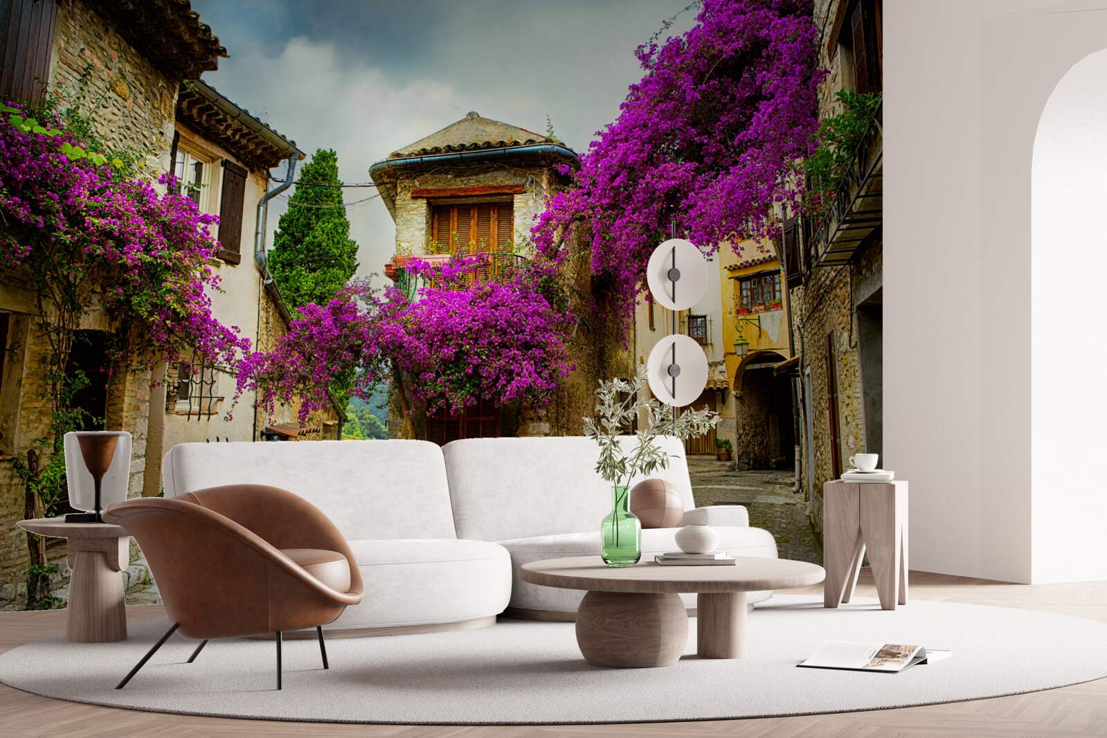 Papier peint une rue de provence qui respire le confort et la chaleur