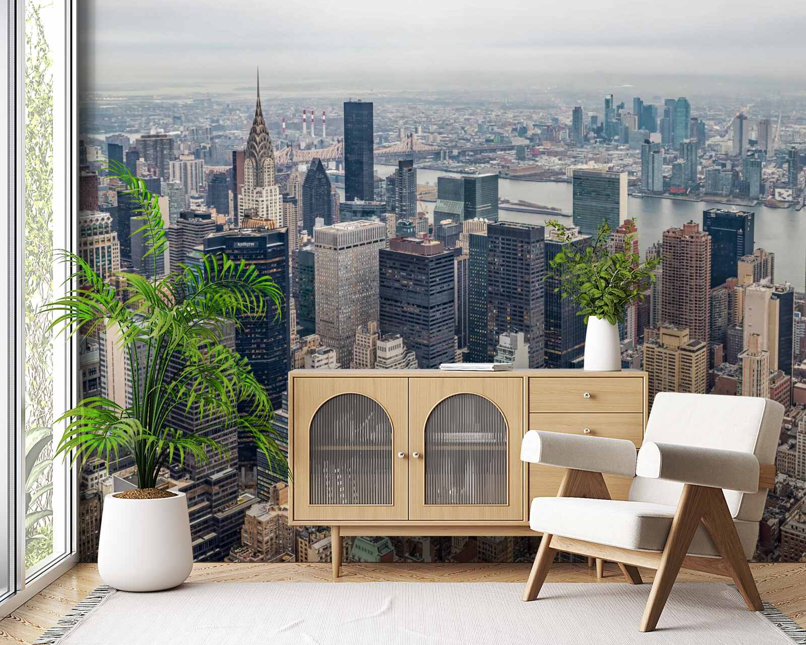 Papier peint traversée de new york