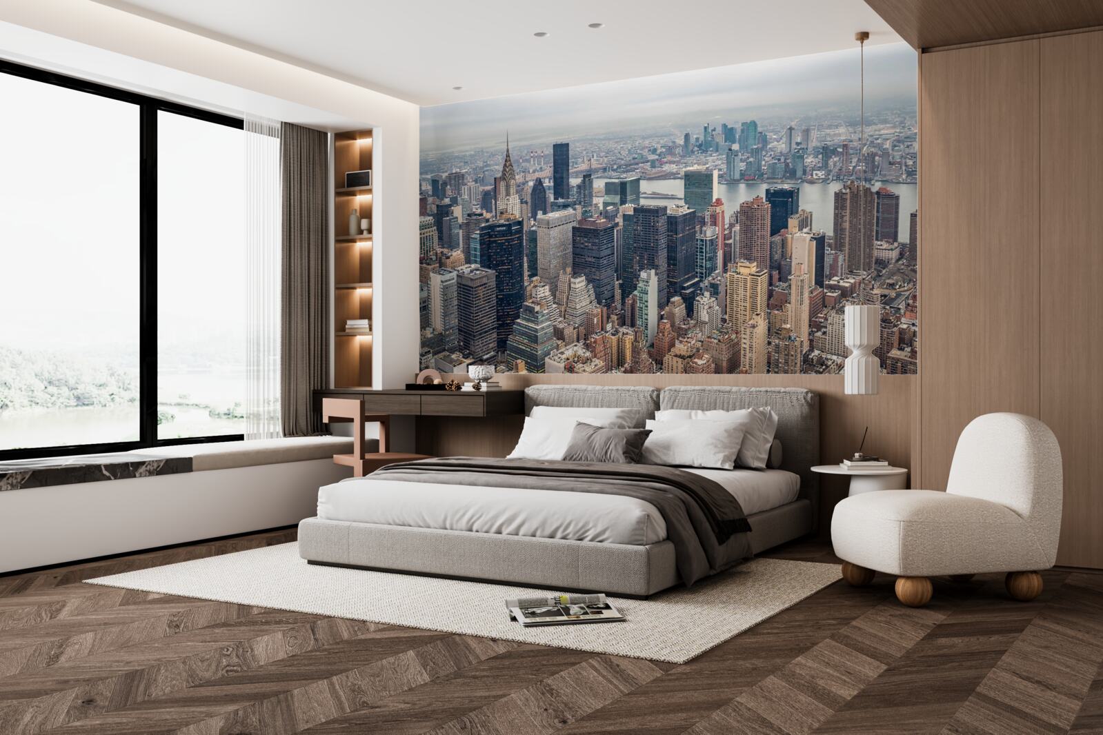 Papier peint traversée de new york