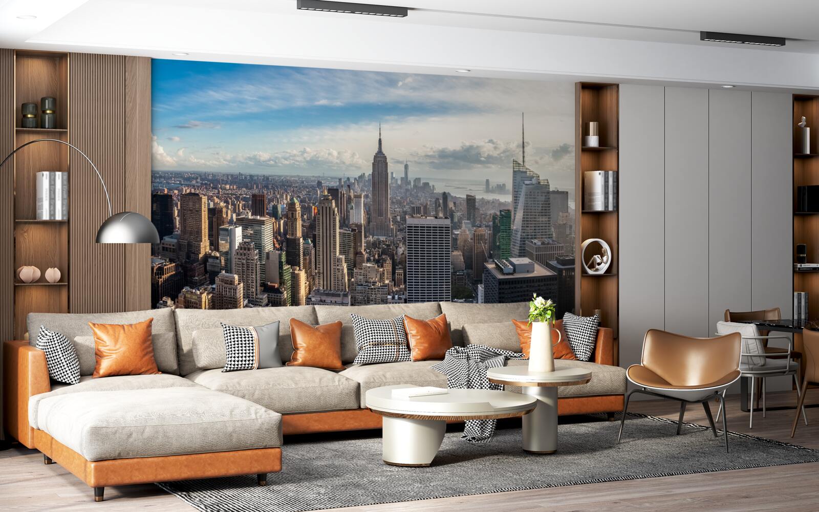 Papier peint une vue d'ensemble de la métropole