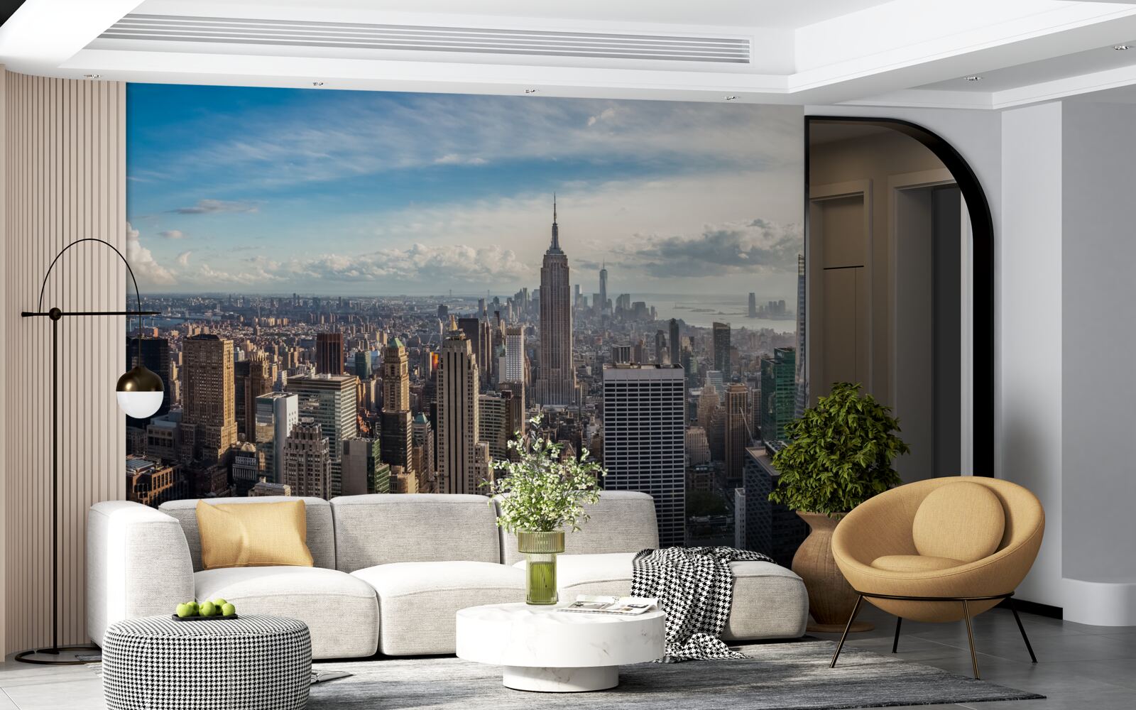 Papier peint une vue d'ensemble de la métropole