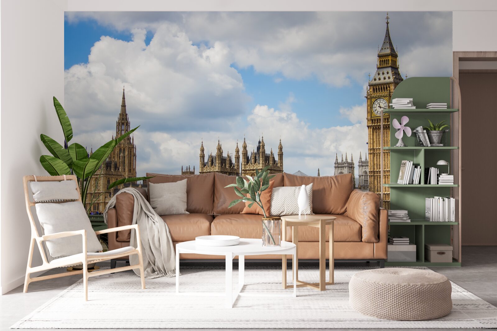 Papier peint panorama de big ben et des bâtiments du parlement